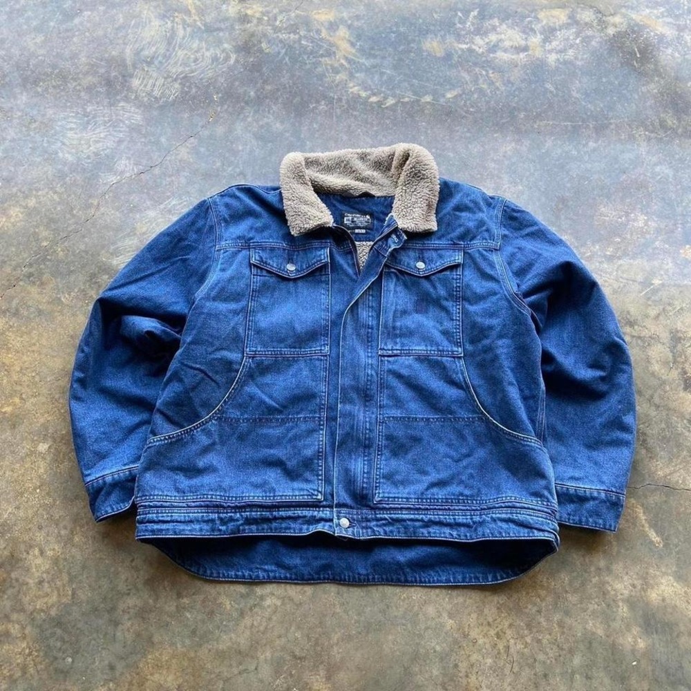 Carhartt Fur Lined Denim Work Jacket